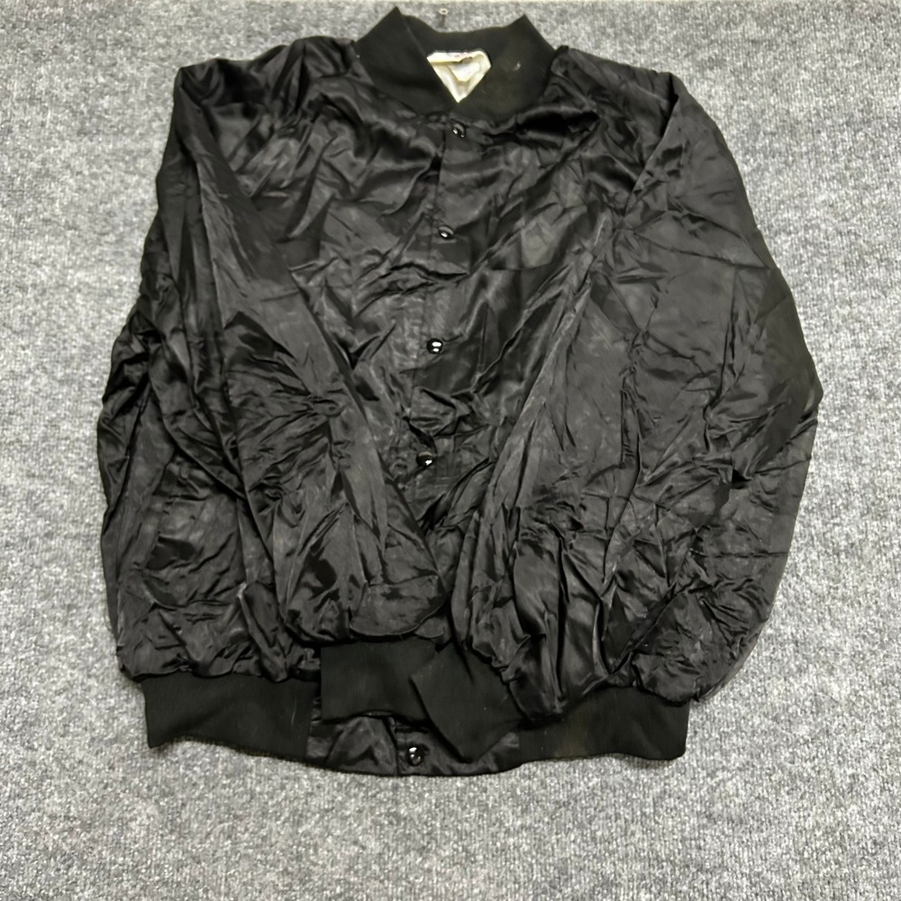 WestArk Bomber Jacket Mens Size 2XL Black Caterpillar 994 Embroidered USA Made